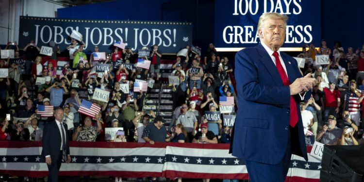 In first 100 days, Trump tests limits, creates chaos and turns from allies