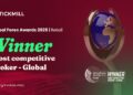 Tickmill Wins ‘Most Competitive Broker’ at the Global Forex Awards 2025