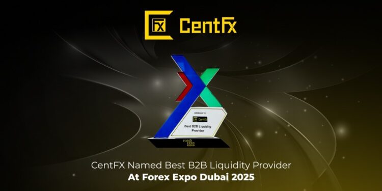 CentFX Named Best B2B Liquidity Provider At Forex Expo Dubai 2025