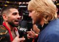 ‘Settle down!’…Paddy Pimblett and Ilia Topuria have tense exchange at UFC Qatar weigh-ins
