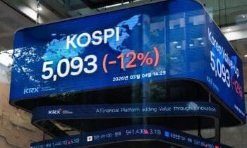 Korean stock market plunges 12% in historic one-day crash