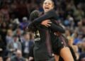 NCAA women’s Final Four: UCLA face Texas; South Carolina shock UConn – live updates