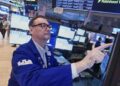 US stocks edge up toward more records as crude oil prices ease