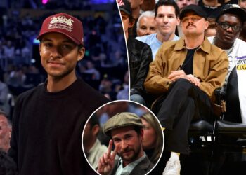 Leonardo DiCaprio, Jaafar Jackson, Noah Wyle headline star-studded crowd at Lakers-Thunder Game 3