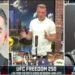 Ilia Topuria and Justin Gaethje get into heated exchange in face-to-face interview